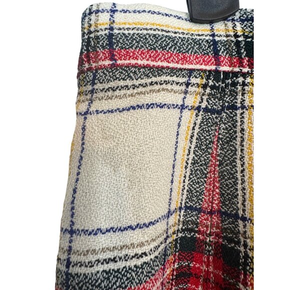 Talbots 12 Petite Tartan Plaid Wool Blend A-Line Skirt - Picture 13 of 16